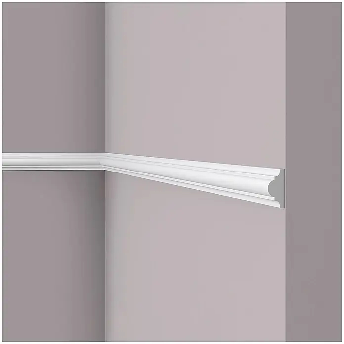 NOEL & MARQUET Wandleiste WL1 LxBxH: 200 x 1.8 x 3.8 cm 1 Stk. weiß - 