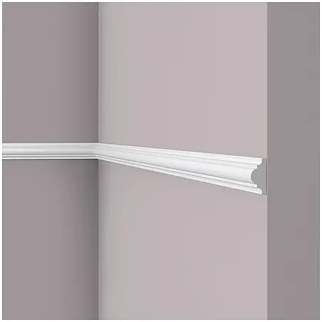 NOEL & MARQUET Wandleiste WL1 LxBxH: 200 x 1.8 x 3.8 cm 1 Stk. weiß