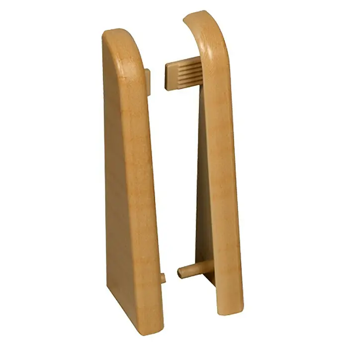 Profiles and more Endkappe FU60L - Birne golden, 2 Stk. - Zwei hölzerne Schuhspanner, die die Form eines Schuhs erhalten und Knitterfalten reduzieren. Ideal für die Schuhaufbewahrung und -pflege.