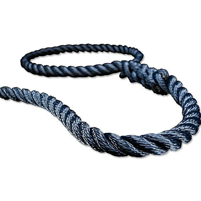 FSE Robline Cuerda de amarre Rapallo (10 mm, 6 m, Poliéster, Azul navy)