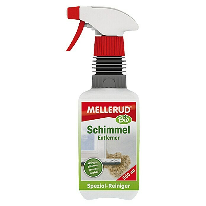 Mellerud Bio Schimmel-Entferner500 ml, Rechteckflasche mit kindergesicherter Sprühpistole Front View