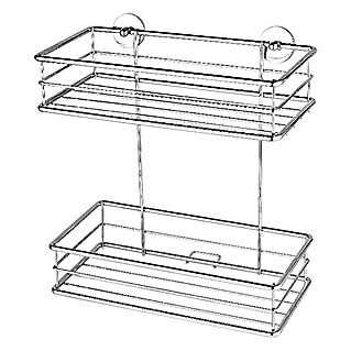 Tesa Kupaonska tuš polica BT230P (250 x 125 x 275 mm, 2-katno, Pravokutno)