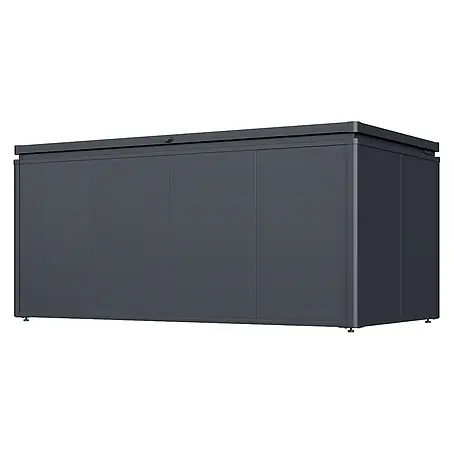 Weide Noble Gartenbox 1400 L Stahl/Alu 1,8 m x 95 cm x H 82 cm Anthrazit