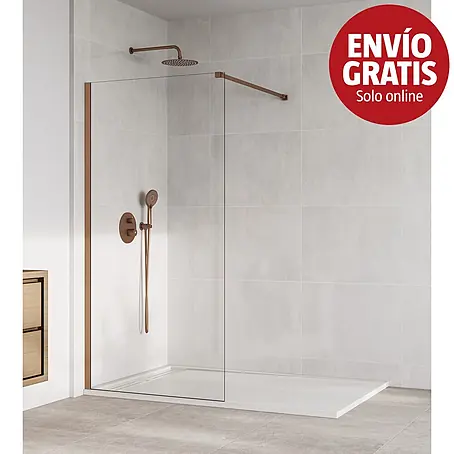 GME  Mampara de ducha fija Screen Cobre