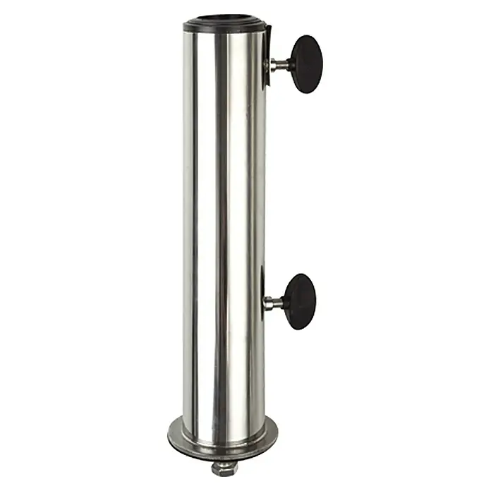 Doppler Standrohr - Geeignet für: Granitschirmständer <40 kg - Metallständer mit zwei Schraubknöpfen zur Befestigung eines Sonnenschirms. Der Ständer ist aus robustem Material und für den Außenbereich geeignet.