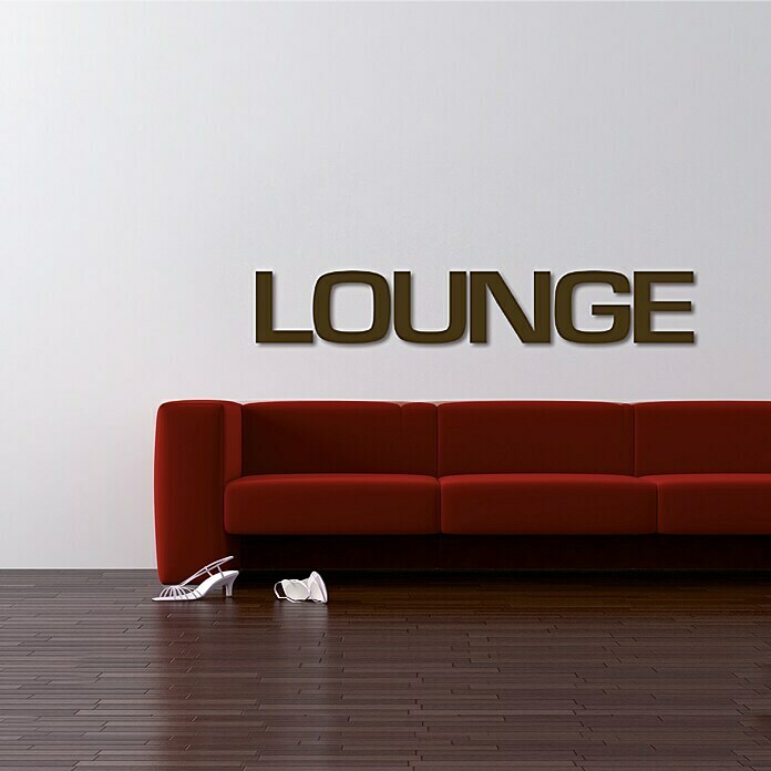Wanddeko (Lounge, Braun, 120 x 20 cm)