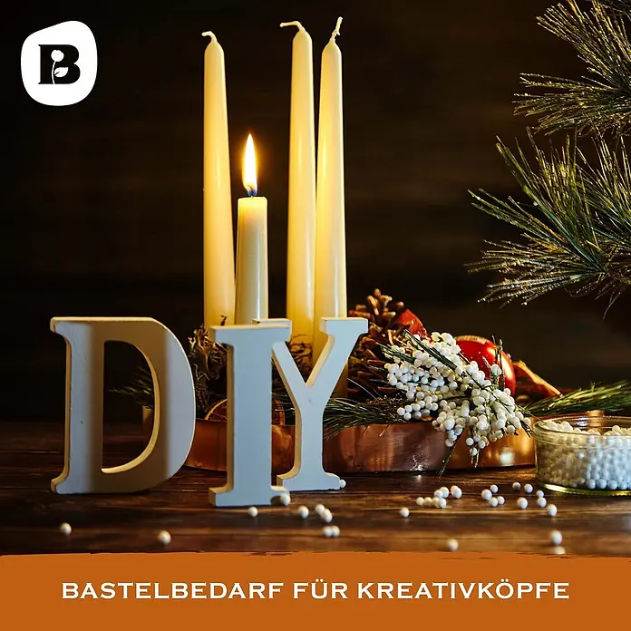 Bonvivre EPS Perlen Sitzsack Füllung Nachfüllpack 5 L -  - Weiße DIY Buchstaben und Bastelbedarf wie Perlen und Kerzen in festlicher Adventsstimmung. Ideal für Kreativprojekte.