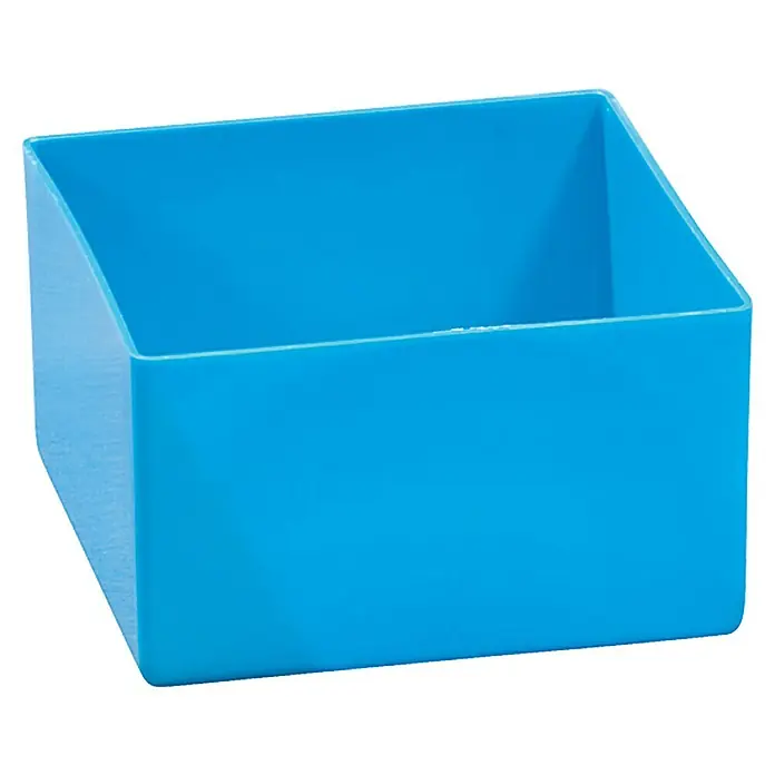 Lockweiler Kleinteileeinsatz 7 - 10,8 x 10,8 x 6,3 cm, Blau - Blauer Aufbewahrungsbehälter aus Kunststoff, ideal zur Organisation von Büro- oder Haushaltsgegenständen. Robust und vielseitig einsetzbar.