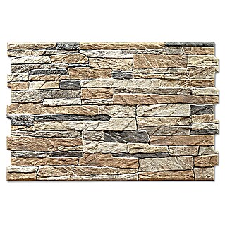 Opečnati zidaki Aitana Marron (50 x 33,5 cm, Rjave barve, Videz kamna)