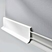 LOGOCLIC Klemmsockelleiste KSL (Weiß, 2,5 m x 18,5 mm x 60 mm)