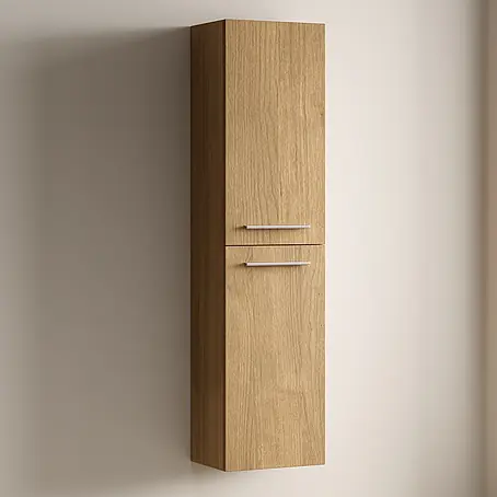 LOMAZOO Hochschrank Lanello 140 cm Eiche hell