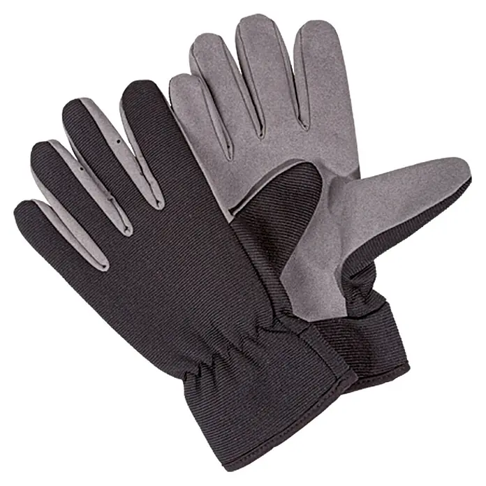 Wisent Arbeitshandschuhe Basic - Grau/Schwarz, 10 - Graue und schwarze Arbeitshandschuhe. Sie bieten Schutz und Griffigkeit bei verschiedenen Aufgaben und sind langlebig.