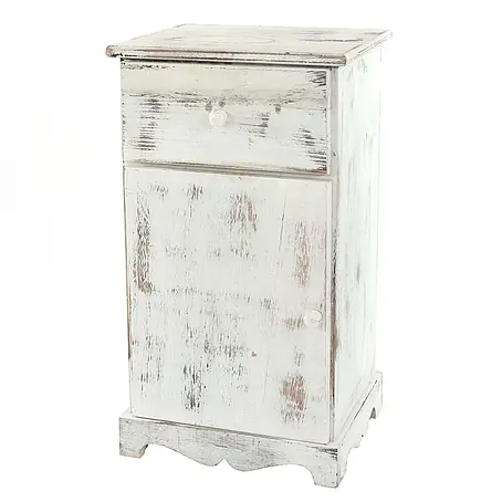 Mendler Kommode Shabby-Look, 63x35x29cm - weiß