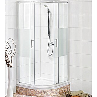 GEO Made for You Douche kwartrond (90 x 90 x 195 cm, Verchroomd, Chroom)