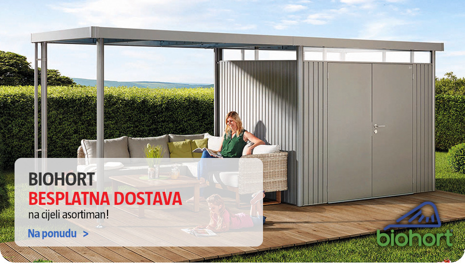 Metalna kućica u dvorištu