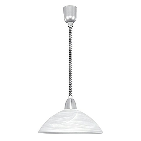 Eglo Pendelleuchte rund Lord 2 (Durchmesser: 360 mm, Höhe: 110 cm, Weiß, Nickel matt)