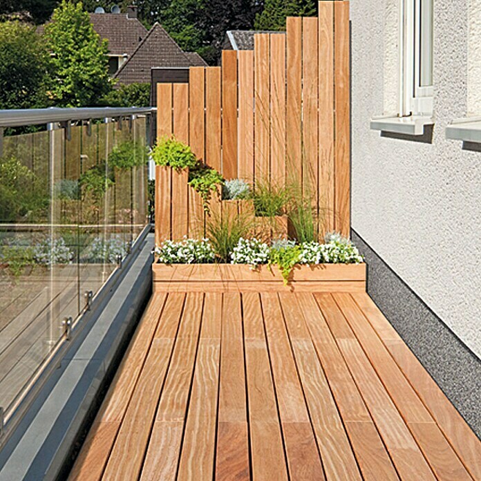 Terrassenbrett (Kiefer/Fichte, 300 x 9,6 x 1,9 cm)