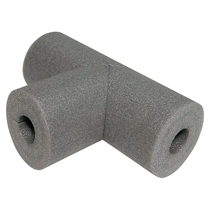 Thermaflex ThermaGo PE-T-Stück 48/20 - Durchmesser: 48 mm, Dämmstärke: 20 mm - Grauer T-förmiger Rohrisolator aus Schaumstoff, geeignet für Rohre mit Schlitz und Öffnung.