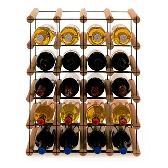 Modulares Weinregal VINOTECA MOD 52,5x42,5x24,5cm 4x5 Flaschen Braun geölt - 