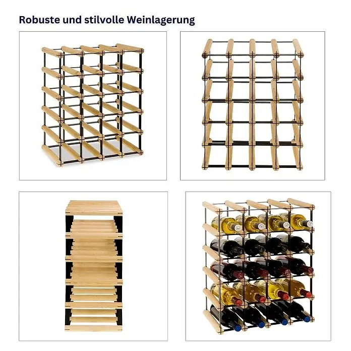 Modulares Weinregal VINOTECA MOD METAL 52,5x42,5x24,5cm 4x5 Flaschen Natur - 