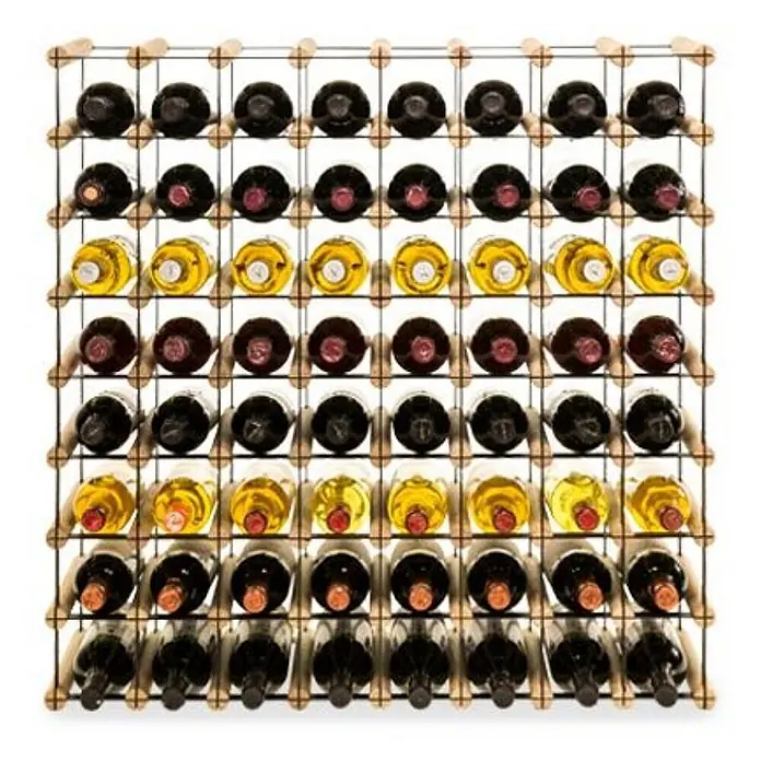 Modulares Weinregal VINOTECA MOD METAL 82,5x82,5x24,5cm 8x8 Flaschen Natur - 