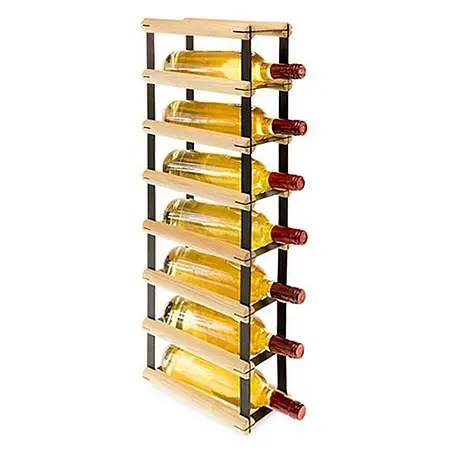 Modulares Weinregal VINOTECA MOD METAL 72,5x12,5x24,5cm 1x7 Flaschen Natur