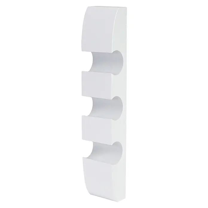 Weinregal für 3 Flaschen 54x13x9cm Weiß Flaschenregal Wandregal - 
