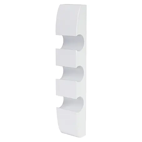 Weinregal für 3 Flaschen 54x13x9cm Weiß Flaschenregal Wandregal
