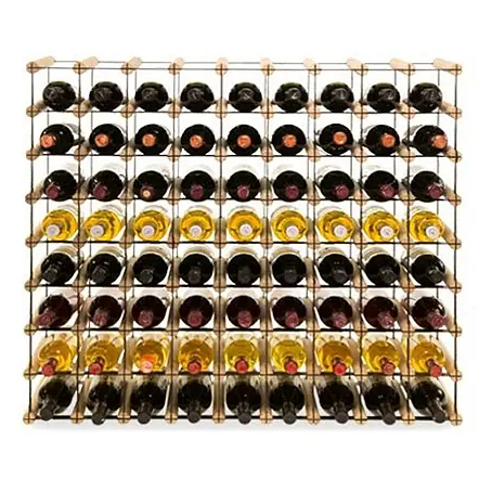 Modulares Weinregal VINOTECA MOD METAL 82,5x92,5x24,5cm 9x8 Flaschen Natur