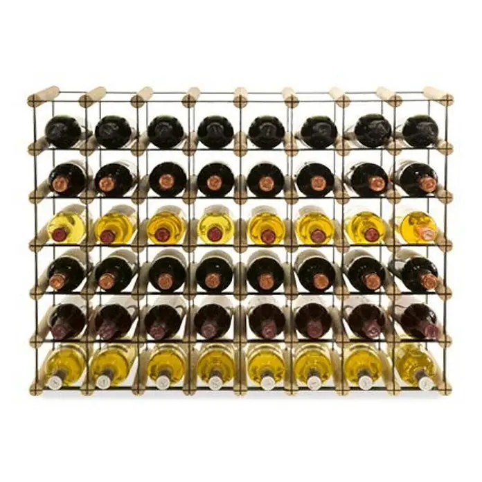 Modulares Weinregal VINOTECA MOD METAL 62,5x82,5x24,5cm 8x6 Flaschen Natur - 