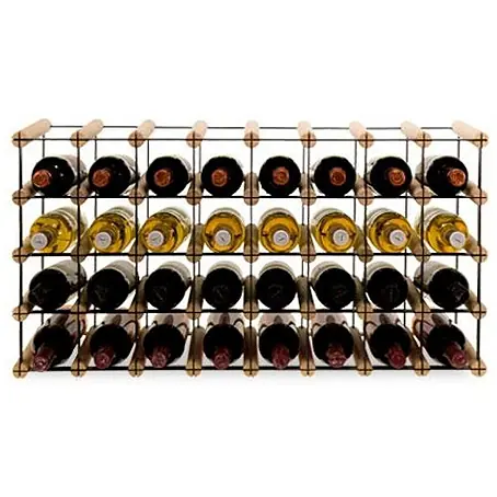 Modulares Weinregal VINOTECA MOD METAL 42,5x82,5x24,5cm 8x4 Flaschen Natur