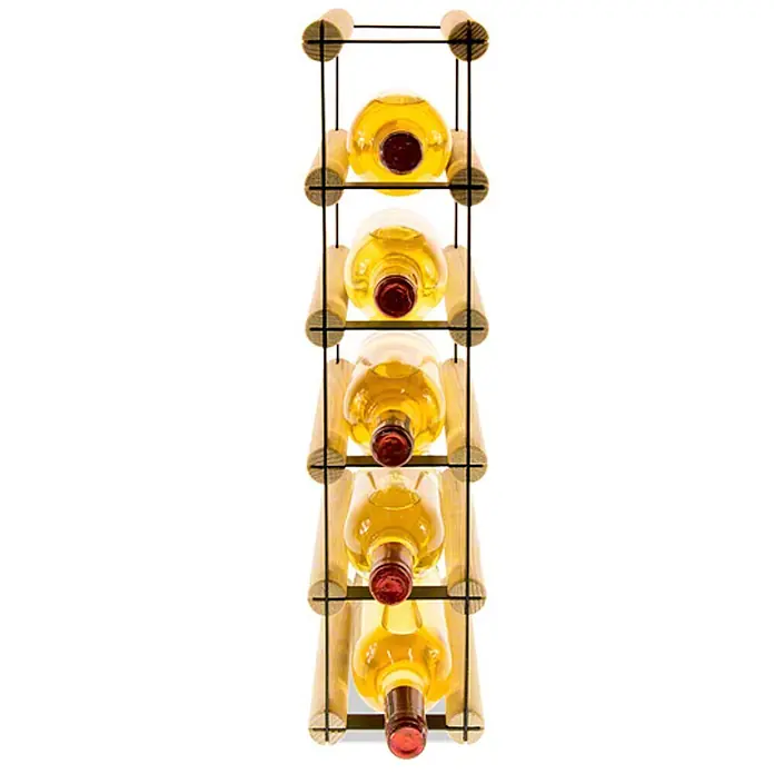Modulares Weinregal VINOTECA MOD METAL 52,5x12,5x24,5cm 1x5 Flaschen Natur - 