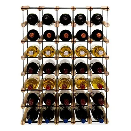 Modulares Weinregal VINOTECA MOD METAL 72,5x52,5x24,5cm 5x7 Flaschen Natur