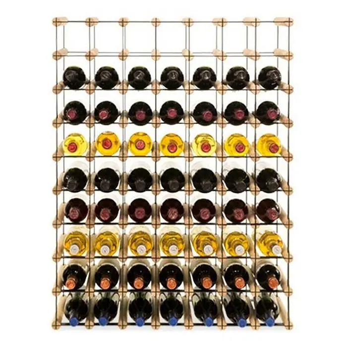 Modulares Weinregal VINOTECA MOD METAL 92,5x72,5x24,5cm 7x9 Flaschen Natur - 