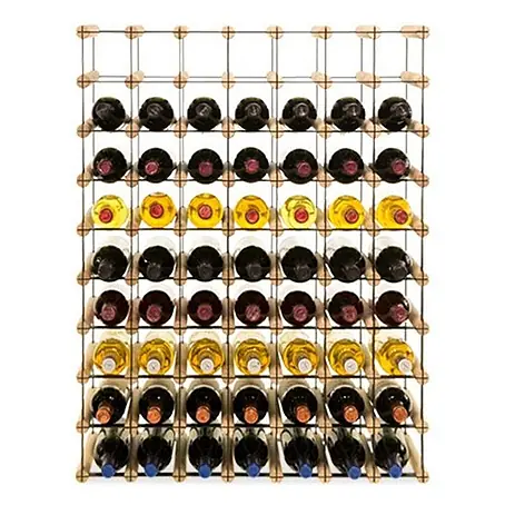 Modulares Weinregal VINOTECA MOD METAL 92,5x72,5x24,5cm 7x9 Flaschen Natur
