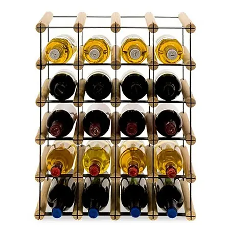Modulares Weinregal VINOTECA MOD METAL 52,5x42,5x24,5cm 4x5 Flaschen Natur