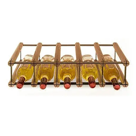 Modulares Weinregal VINOTECA MOD 12,5x52,5x24,5cm 5x1 Flaschen Braun geölt