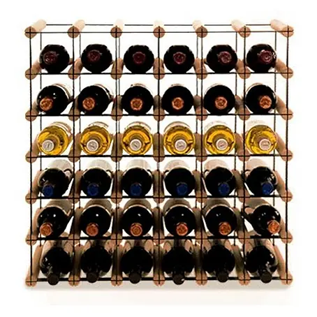 Modulares Weinregal VINOTECA MOD 52,5x62,5x24,5cm 6x5 Flaschen Braun geölt