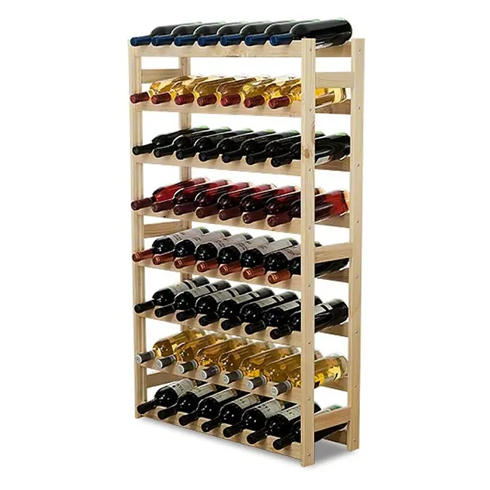 Weinregal PINOTWINE 118x72x25cm 56 Flaschen Natur unbehandelt - 