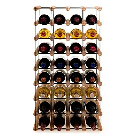 Modulares Weinregal VINOTECA MOD 82,5x42,5x24,5cm 4x8 Flaschen Braun geölt