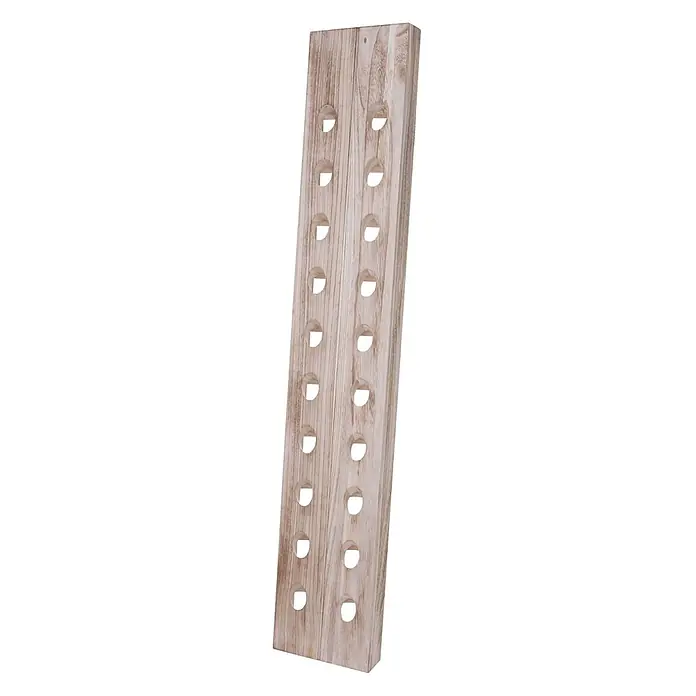 Rüttelbrett Weinregal für 20 Flaschen 120x22x5cm Vintage Naturbraun - 