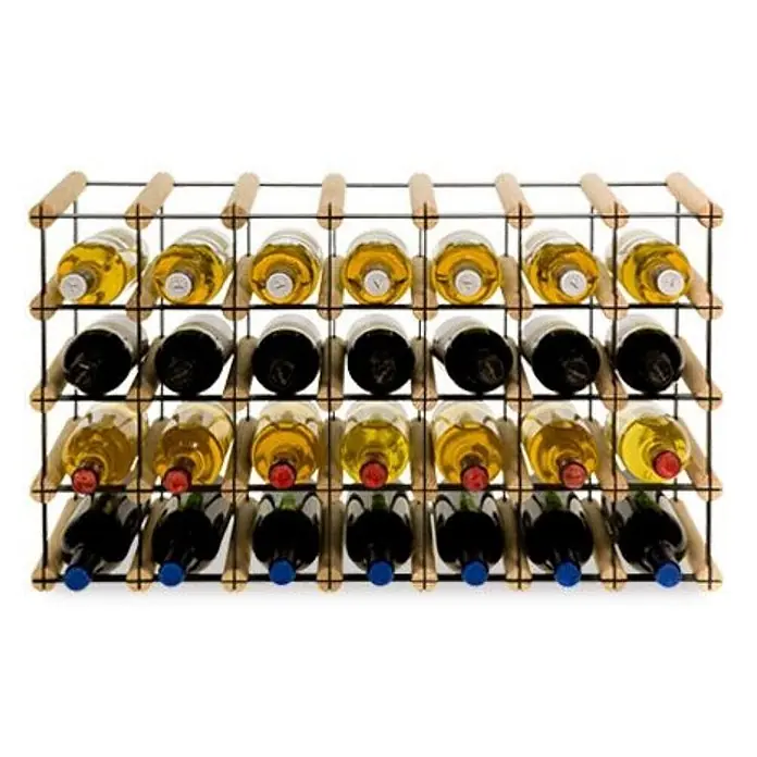 Modulares Weinregal VINOTECA MOD METAL 42,5x72,5x24,5cm 7x4 Flaschen Natur - 