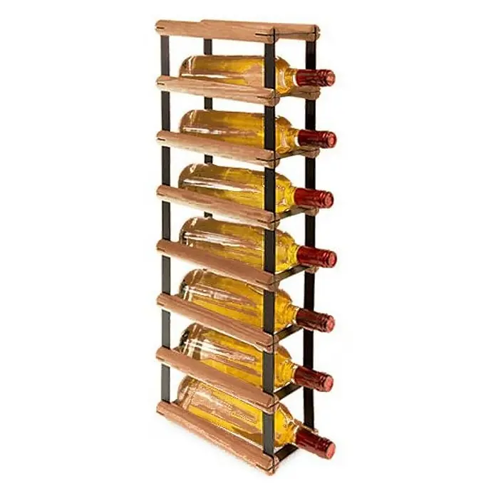 Modulares Weinregal VINOTECA MOD 72,5x12,5x24,5cm 1x7 Flaschen Braun geölt - 