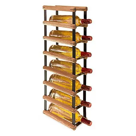 Modulares Weinregal VINOTECA MOD 72,5x12,5x24,5cm 1x7 Flaschen Braun geölt