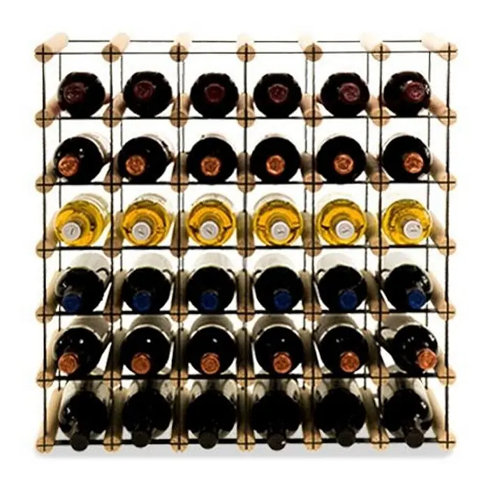 Modulares Weinregal VINOTECA MOD METAL 52,5x62,5x24,5cm 6x5 Flaschen Natur - 