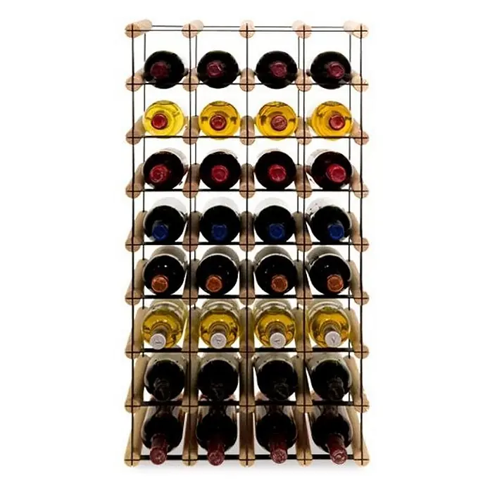 Modulares Weinregal VINOTECA MOD METAL 82,5x42,5x24,5cm 4x8 Flaschen Natur - 