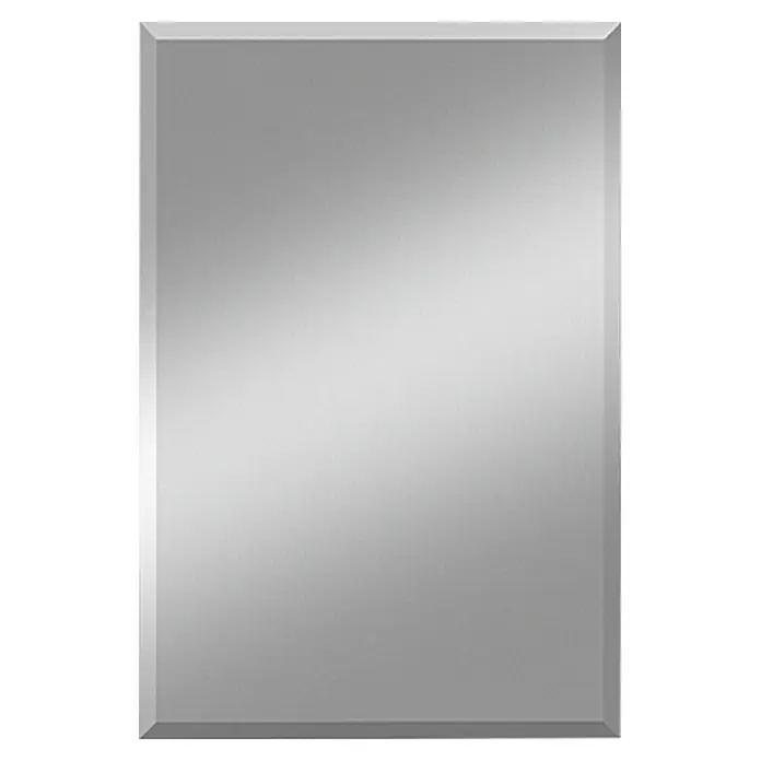 Kristall-Form Facettenspiegel Gennil - B x H: 60 x 100 cm, Eckig - Rechteckiger Spiegel mit abgeschrägten Kanten für eine moderne Note im Raum. Perfekt für Bad, Flur oder Schlafzimmer.
