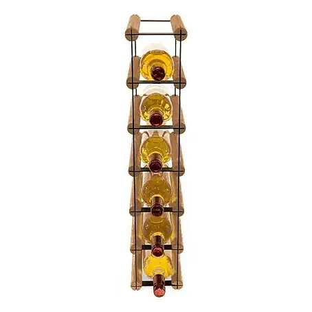 Modulares Weinregal VINOTECA MOD 62,5x12,5x24,5cm 1x6 Flaschen Braun geölt