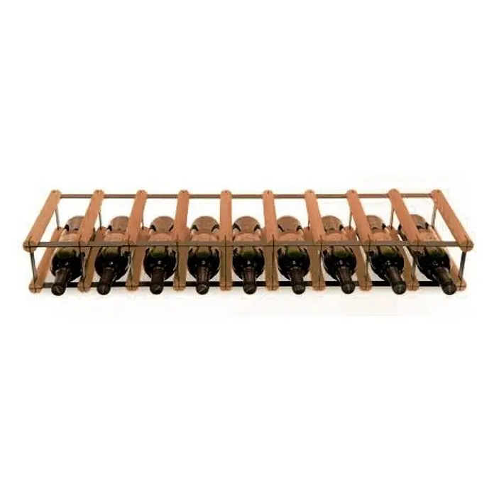 Modulares Weinregal VINOTECA MOD 12,5x92,5x24,5cm 9x1 Flaschen Braun geölt - 