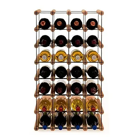 Modulares Weinregal VINOTECA MOD 72,5x42,5x24,5cm 4x7 Flaschen Braun geölt